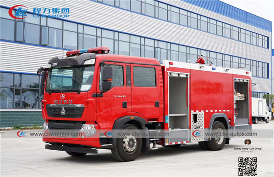 Sinotruk Howo 4x2 8cbm Foam Tank Fire Engine Truck