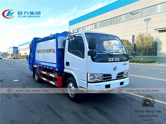 Dongfeng Furuicar 4x2 5000L 4T Rear Load Garbage Compactor Truck