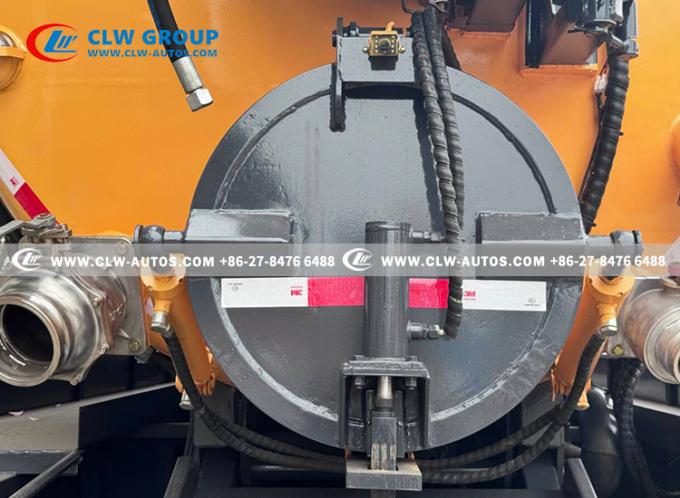 18m³ Combination Sewer Cleaning & Vacuum Truck maintenance access