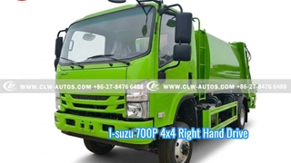 I-suzu 700P 4x4 오른손잡이용 압축기 쓰레기 수거차