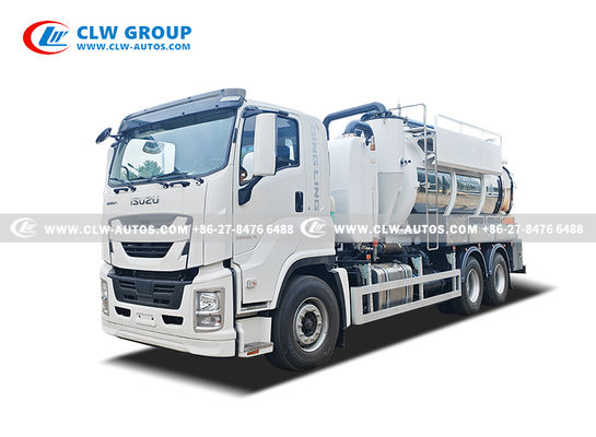 Isuzu Giga 6x4 Vacuum Suction Truck for High-Pressure Flushing Blockage Removal and Fast Extraction of Sludge and Debris