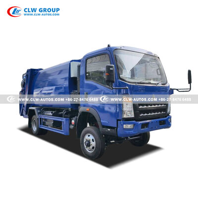 Sinotruk Howo 4x4 8m³ High-Compaction Garbage Compactor Truck with Leak-Proof Sealing and All-Terrain Chassis
