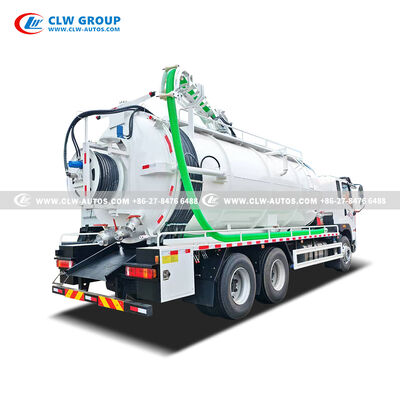 FAW JK6 Combined Jetting Truck with 310HP Weichai Engine High-Strength Carbon Steel Tank and One-Key Switching for Efficient Sanitation
