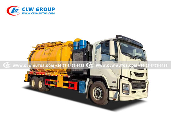 Isuzu 6x4 Sewer Cleaning Truck with 20 m³ Tank Capacity and Cold-Weather Resilience for Municipal Sanitation