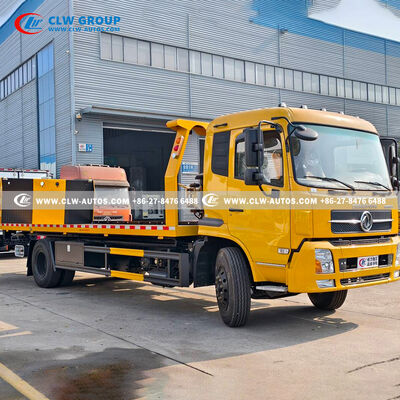 Dongfeng Tianlong 4×2 8-10 Ton Wrecker Truck with One-to-Two Towing and Hydraulic Winch