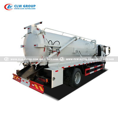Sinotruk HOWO 10,000L Vacuum Sewage Truck with Yuchai 160HP Engine and Carbon Steel Tank for Septic Cleaning