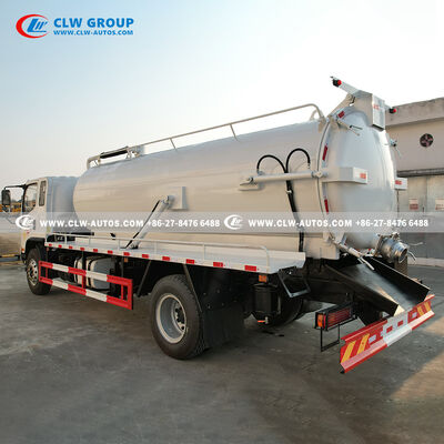Sinotruk HOWO 10,000L Vacuum Sewage Truck with Yuchai 160HP Engine and Carbon Steel Tank for Septic Cleaning