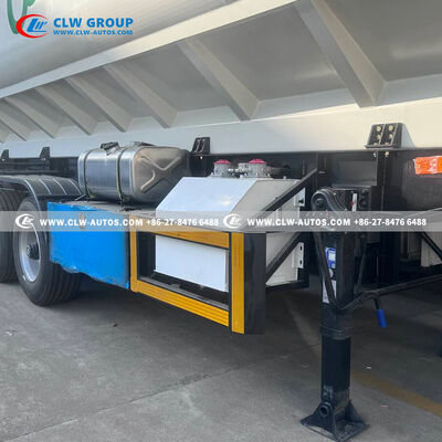 60m³ Bulk Feed Semi-Trailer with 6 Compartments and Liftable Air Suspension for Agricultural Logistics