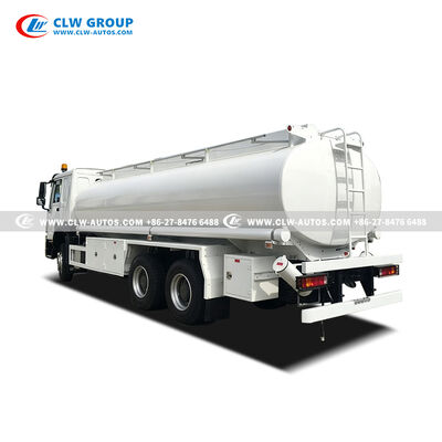 Sinotruk HOWO 6x4 20,000L Fuel Tanker Truck with 340HP Diesel Engine and PTO-Driven Pump for Bulk Fuel Transport