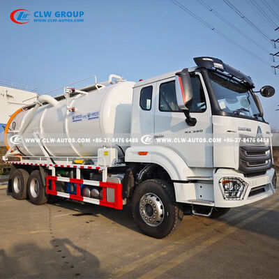 Sinotruk HOWO NX 20m³ Right-Hand Drive Sewage Suction Truck with Corrosion Resistant Vacuum Tanker for Municipal Waste