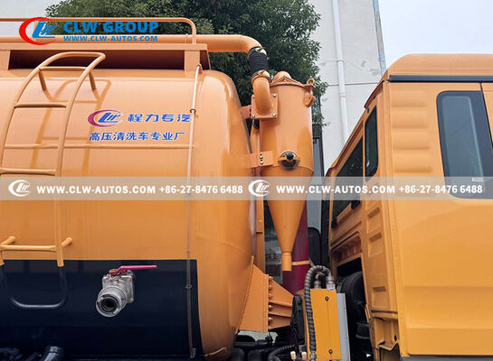 18m³ Combination Sewer Cleaning Truck with 3,500 psi High-Pressure Jetting and ≥8m Vacuum Suction Depth for Municipal Use