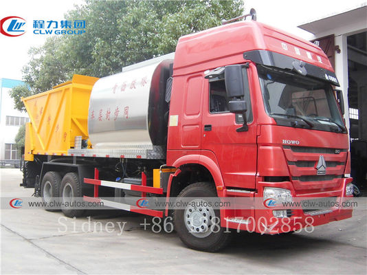 HOWO 6X4 Stainless Steel Q304-2B Asphalt Paving Truck