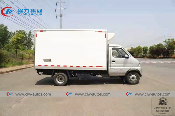 LHD Karry 4x2 Mini 1 Ton 2 Ton Gasoline Type Refrigerated Van Truck